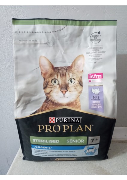 +7 YAŞ KURU KEDİ MAMA HİNDİLİ 3 KG