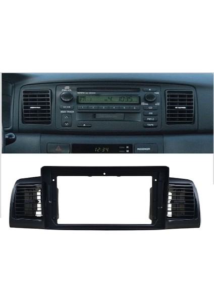 Toyota Corolla Siyah 2002-2006 4gb Ram 32GB Hafıza 4 Çekirdek Carplay Kamera Android Multimedya