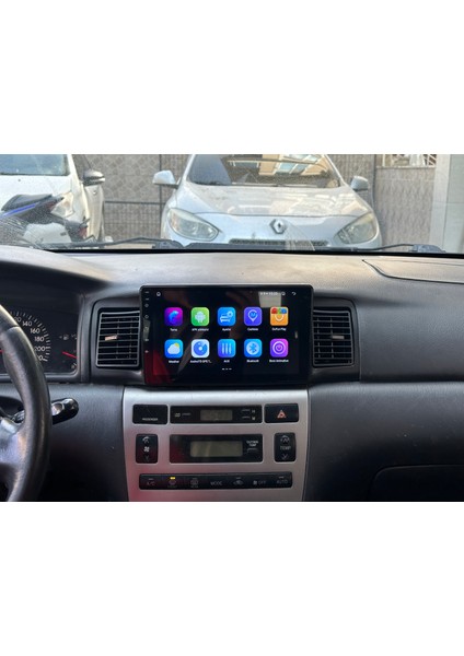 Toyota Corolla Siyah 2002-2006 4gb Ram 32GB Hafıza 4 Çekirdek Carplay Kamera Android Multimedya