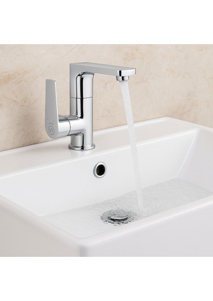 Lavabo Bataryası Krom Banyo Lavabo Musluk Ağır Prinç Gövde Döner Boru Modern Lüks Armatür Gümüş Gri fiyatları