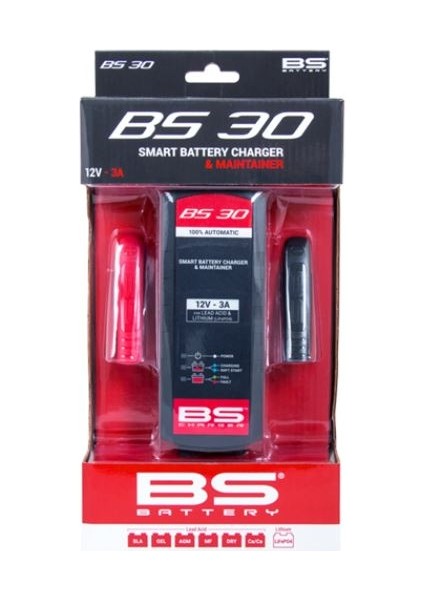 BS30 - Akıllı Otomatik Akü Şarj Cihazı 12V 3A