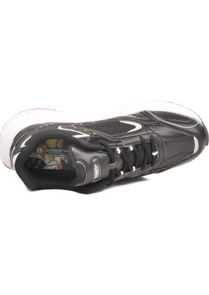 Siyah Kırmızı Fileli Memory Foam Unisex Spor Ayakkabı Saturn M