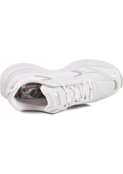 Beyaz Fileli Memory Foam Unisex Spor Ayakkabı Saturn M
