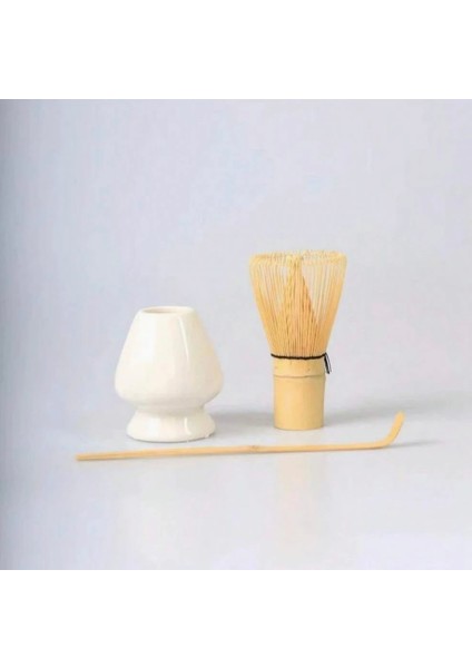 3 Parça Matcha Wisk Set