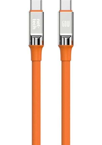 NT-DC29 60W Plastik 100 cm Type-C To Type-C Şarj ve Data Kablosu