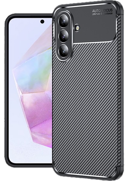 Galaxy A56 Kılıf Karbon Desneli Iz Yapmaz Slim Ince Esnek Negro Silikon Kapak