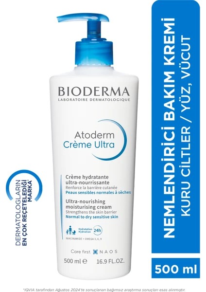 Bioderma Atoderm Ultra Nemlendirici Krem 500 ml Atoderm Ultra Nemlendirici Krem 500 ml