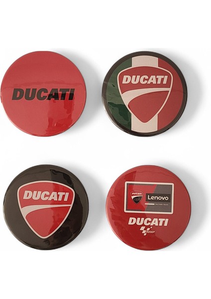 Motosiklet Rozet Set 1 Ducati 4'lü Rozet