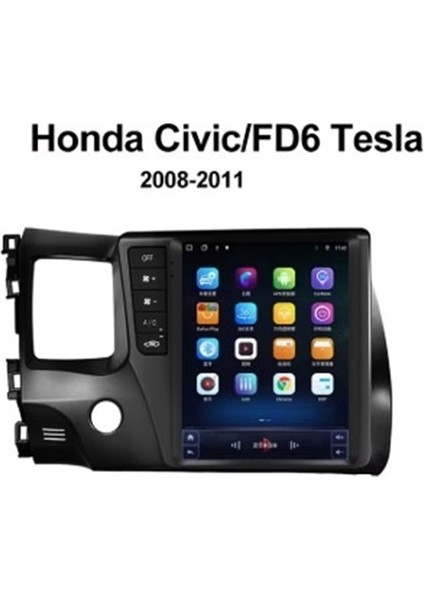 Honda Civic Fd6 Tesla 2006-2012 4gb Ram 32GB Hafıza 4 Çekirdek Carplay Kamera Android Multimedya modelleri