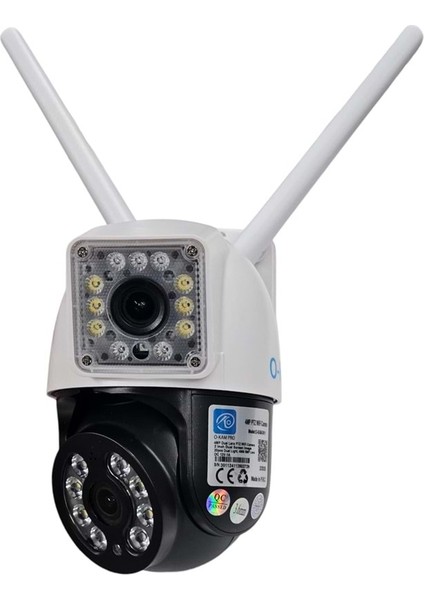 Dual Lens 2+2mp Wifi Güvenlik Kamerası Gece Renkli 355° Çift Ses Sd Destekli fiyatları