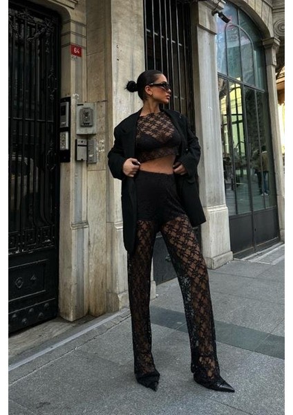 Evelyne Crop Dantelli Takım 9751-08 fırsatları