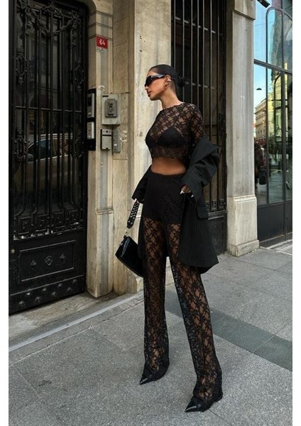 Evelyne Crop Dantelli Takım 9751-08 indirimleri