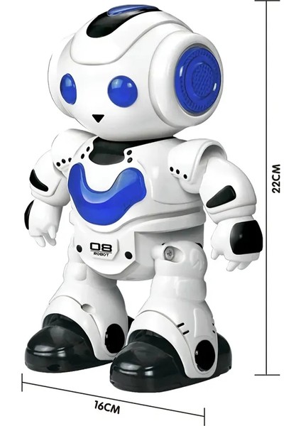 Uzaktan Kumandalı Işıklı Müzikli Dans Eden Akıllı Robot - Eğitici Robot Oyuncak Hediyelik