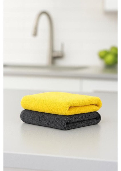 2 ‘li Mikrofiber Havlu, Mutfak Havlusu Kurulama Bezi,yüksek Su Emici, Araba Havlusu, Kurulama Bezi fırsatları