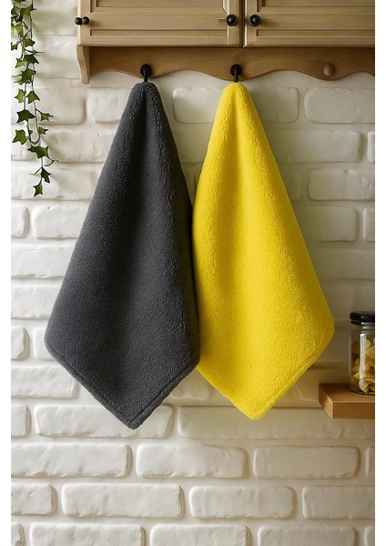 2 ‘li Mikrofiber Havlu, Mutfak Havlusu Kurulama Bezi,yüksek Su Emici, Araba Havlusu, Kurulama Bezi