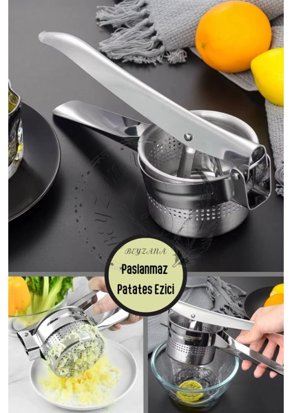 Paslanmaz Çelik Patates Ezici Büyük Hazneli | Patates Ezici Püre Yapıcı fiyatları