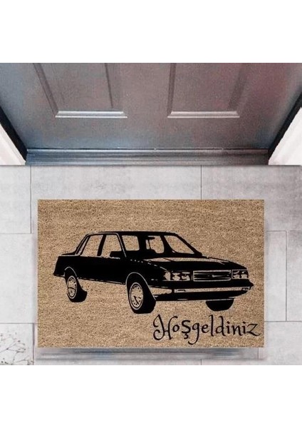 Kapı Önü Paspası Dekoratif Dijital Baskı Arabalar P-2671