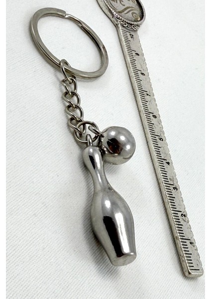 Metal Bowling Topu Labut Figürlü Anahtarlık, Spor Hediyelik Anahtarlık indirimleri