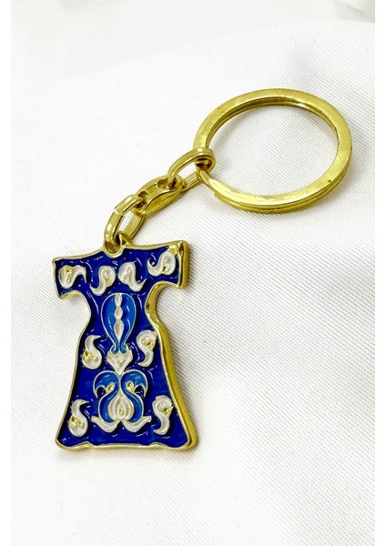 Lacivert Desenli Kaftan Metal Anahtarlık, Hediyelik Anahtarlık fiyatları