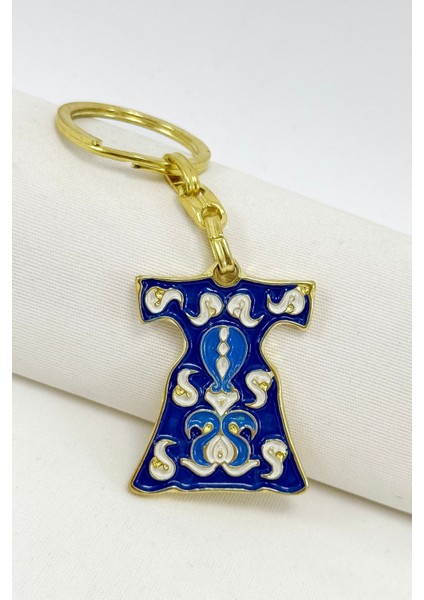 Lacivert Desenli Kaftan Metal Anahtarlık, Hediyelik Anahtarlık modelleri