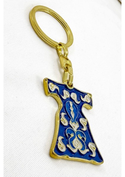 Lacivert Desenli Kaftan Metal Anahtarlık, Hediyelik Anahtarlık fırsatları