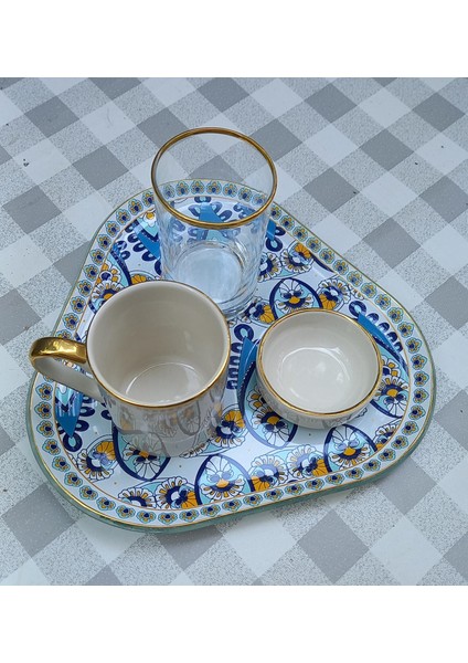 Lotus Blue Kahve Sunum Fincan 4 Parça fırsatları