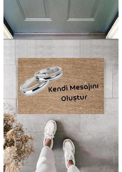 Dijital Baskı Kişiye Özel Iç Kapı Dekorasyon Paspas PS11249