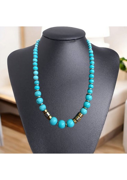 Turkuaz Firuze Taşı Hematit Taşı Kolye Doğal Taş Kolye fiyatları