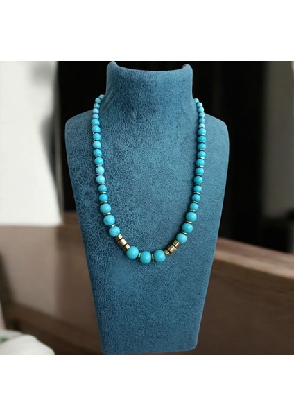 Turkuaz Firuze Taşı Hematit Taşı Kolye Doğal Taş Kolye modelleri