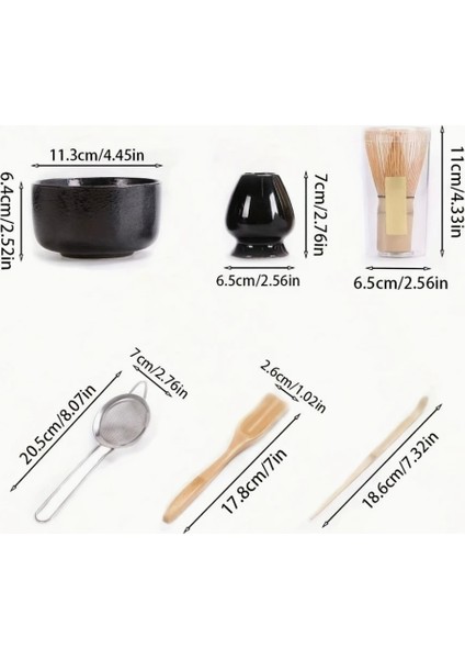 6 Parça Japon Tarzı Matcha Hazırlık Seti -Mavi fiyatları
