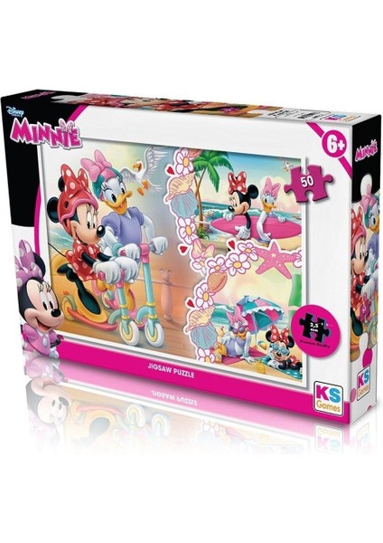 Mlvx MIN709 Ks Minnie / 50 Parça Puzzle Mlv Blsm