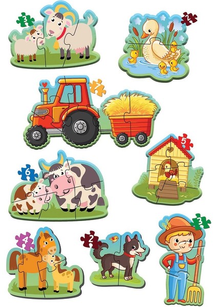 1734 Dıytoy, Baby Puzzle - Ilk Çiftlik Puzzle