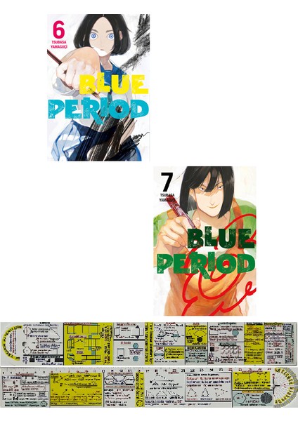 Blue Period 6-7. Ciltler Manga Seti + Mat. Öğreten Cetvel