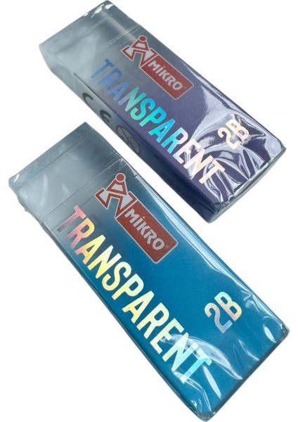 Mikro Şeffaf Silgi, 2'li Paket