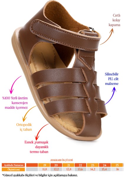 Lonpe İlk Adım Cırtlı Erkek Bebek Sandalet fiyatları