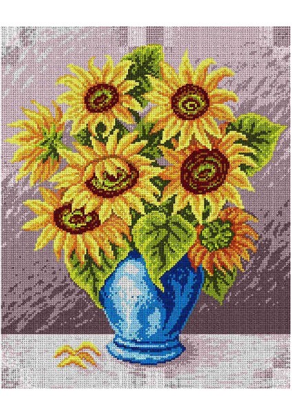 Baskılı Goblen Günebakan 1664 40*50 cm