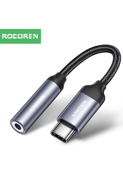Dac Çipli Type-C To 3.5mm Jack Aux Ses Dönüştürücü Çevirici Kablo Adaptör