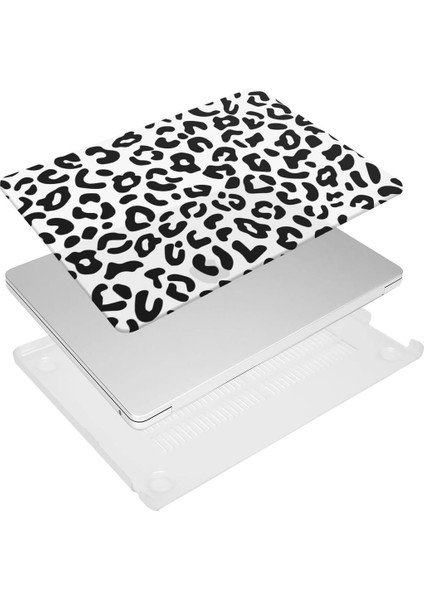 MacBook Air 15' A2941 A3114 Uyumlu Leopar Desenli Sert Kılıf - Isı Dağılımlı, Alt Kapak Havalandırmalı Koruma fiyatları