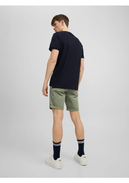 Erkek Regular Fit Haki Chino Şort - 12165604