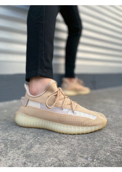 JY305 Pulse Bağcıklı Triko Unisex Günlük Spor Ayakkabı - Bej