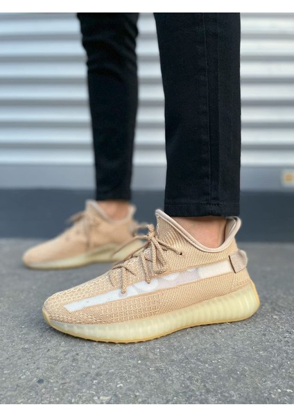 JY305 Pulse Bağcıklı Triko Unisex Günlük Spor Ayakkabı - Bej fiyatları