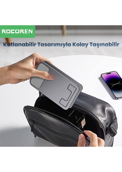 360° Döner Mekanizmalı Katlanabilir Alüminyum Telefon Standı fırsatları