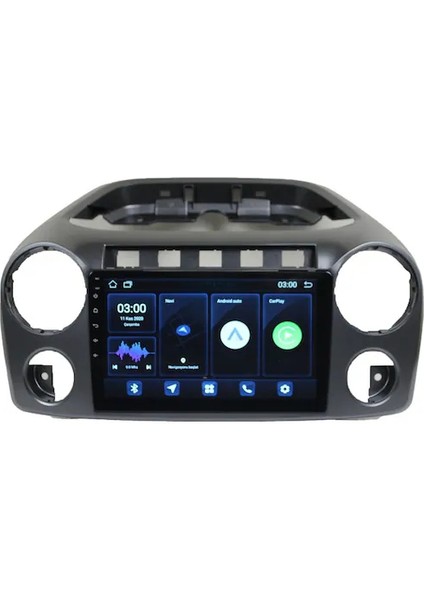 Volkswagen Amarok 2011-2016 6gb Ram 128GB Hafıza 8 Çekirdek Carplay Kamera Android Multimedya