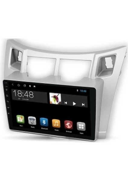 Toyota Yaris 2007-2011 Gri 4gb Ram 32GB Hafıza 4 Çekirdek Carplay Kamera Android Multimedya