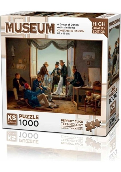 Nessiworld 20660 A Group Of Danish Artist In Rome 1000 Parça Puzzle -Kspuzzle