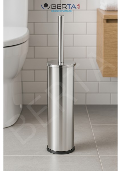 2'li Banyo Seti Çöp Kovası Tuvalet Fırçası Metal Paslanmaz Çelik fırsatları