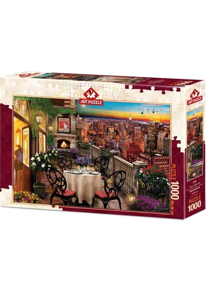 5184 Art Puzzle New York'ta Akşam Yemeği 1000 Parça Puzzle