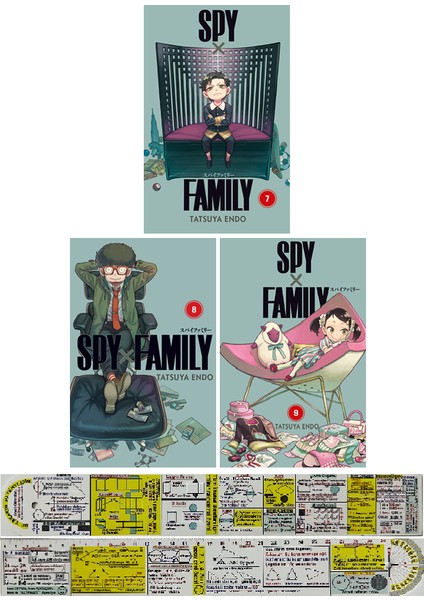 Spy x Family 7-8-9. Ciltler Manga Seti + Mat. Öğreten Cetvel