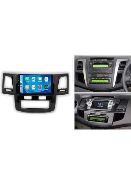 Toyota Hilux 2005-2008 Dijital Klima 4gb Ram 32GB Hafıza 4 Çekirdek Carplay Kamera Android Multimedya