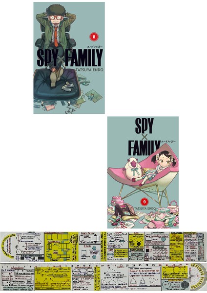 Spy x Family 8-9. Ciltler Manga Seti + Mat. Öğreten Cetvel